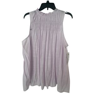 NWT Nine West sleeveless blouse size large light purple